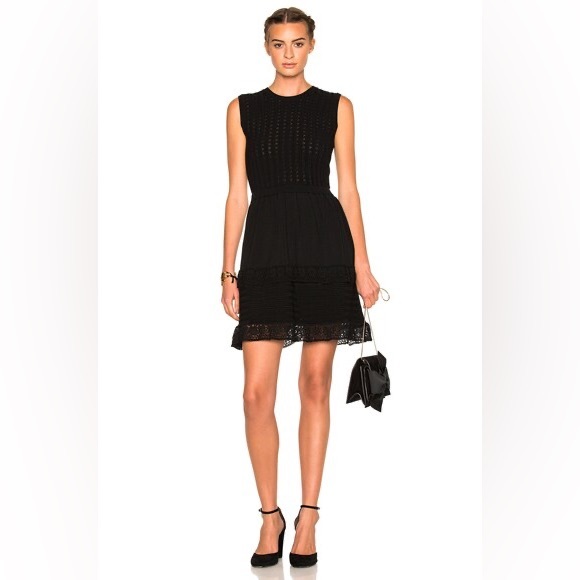 RED VALENTINO Knit Ruffle Dress - Picture 2 of 15
